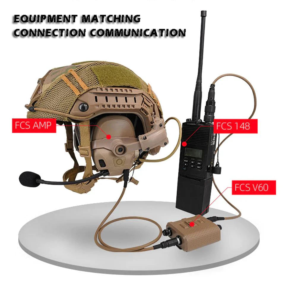 FCS AMP Tactical Communication Headset
